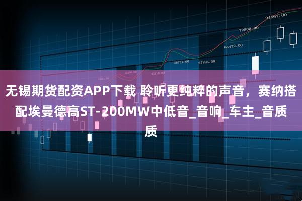 无锡期货配资APP下载 聆听更纯粹的声音，赛纳搭配埃曼德高ST-200MW中低音_音响_车主_音质